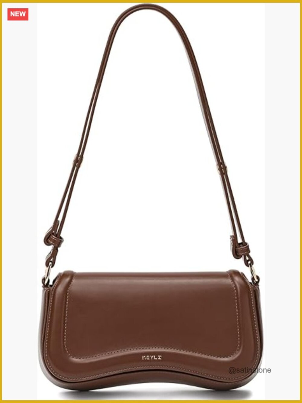 Trendy Waterproof Leather Shoulder Bag Crossbody Handbag Clutch Tote - Picture 1 of 7